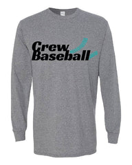 CREW BASEBALL - ADULT and YOUTH - Heavy Cotton Long Sleeve T-Shirt - 5400