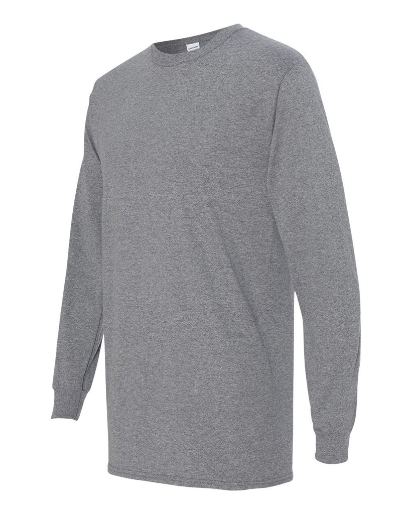 TEXAS FLAG H LOGO -Adult -Gildan - Heavy Cotton Long Sleeve T-Shirt - 5400