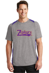 ZEPHYRS -ADULT - ST361 Sport-Tek® Heather Colorblock Contender™ DRIFIT Tee