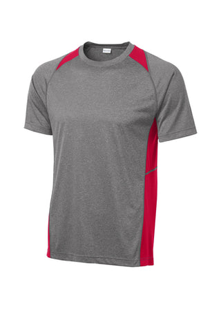 TEXAS THREAT -ADULT - ST361 Sport-Tek® Heather Colorblock Contender™ Tee