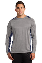 BRIDGELAND - Sport-Tek® Long Sleeve Heather Colorblock Contender™ Tee