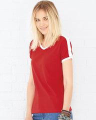 Hays Softball - LAT - Retro Ringer Fine Jersey Tee - 6932
