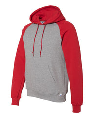 ADULT Russell Athletic - Dri Power® Colorblock Raglan Hooded Pullover Sweatshirt - 693HBM