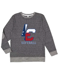 LAKE CREEK SOFTBALL - Harborside Mélange French Terry Pullover 6965/6775