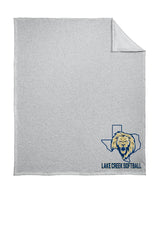 LAKE CREEK SOFTBALL- Port & Co.  - DryBlend Stadium Sweatshirt Blanket