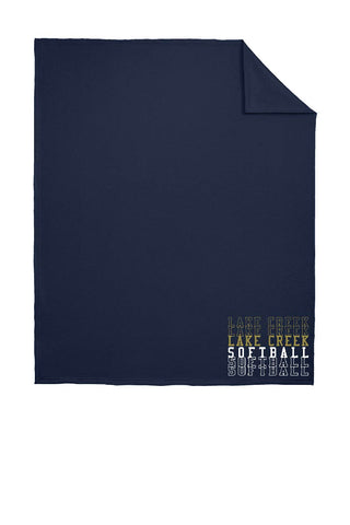 LAKE CREEK SOFTBALL- Port & Co.  - DryBlend Stadium Sweatshirt Blanket