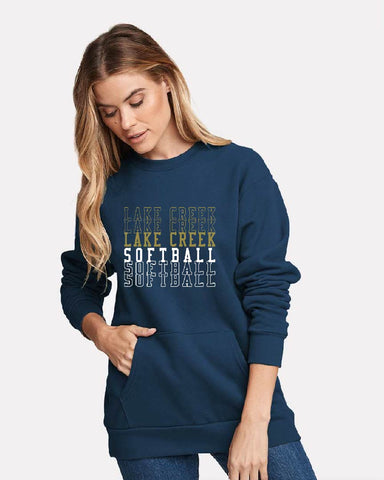 LAKE CREEK - STACKED - UNISEX Santa Cruz Pocket Sweatshirt