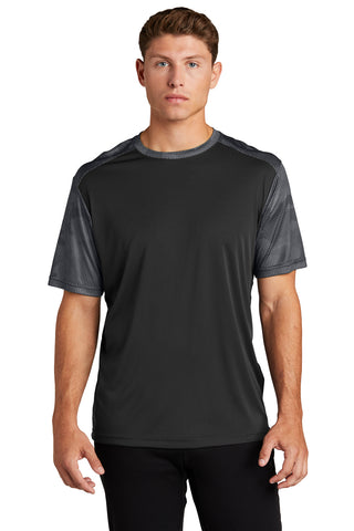 MEN'S ST371  Sport-Tek® CamoHex Colorblock Tee