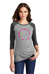 DVAA2K11 -   - District Made® Ladies Perfect Tri® 3/4-Sleeve Raglan. DM136L