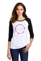 DVAA2K11 -   - District Made® Ladies Perfect Tri® 3/4-Sleeve Raglan. DM136L