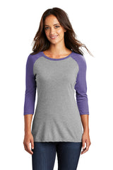 SAN MARCOS RATTLERS - District Made® Ladies Perfect Tri® 3/4-Sleeve Raglan. DM136L