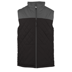 ZEPHYRS -  #766100 MEN'S - New COLORBLOCK QUILTED VEST - BADGER