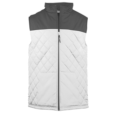 ZEPHYRS -  #766100 MEN'S - New COLORBLOCK QUILTED VEST - BADGER