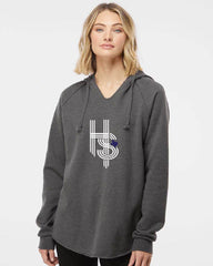 HOT SHOTS BASEBALL-  Independent Trading Co. - Women’s Lightweight California Wave Wash Hooded Sweatshirt - PRM2500