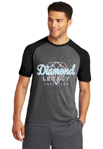 DIAMOND LEGACY ST400  Sport-Tek® PosiCharge® Tri-Blend Wicking Raglan Tee