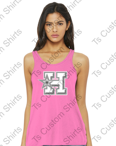 PINK OUT - HOTSHOTS NEW LOGO - BELLA Flowy Tank 8800 -