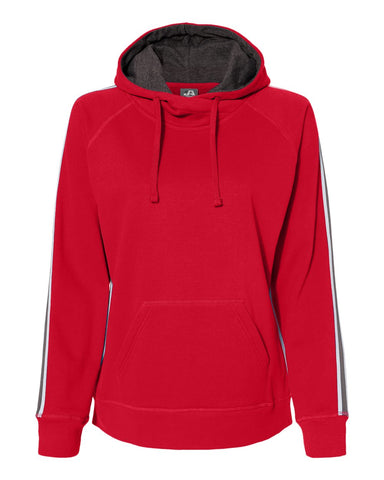 NEW - J. America - Women's Rival Fleece Hooded Sweatshirt - 8642