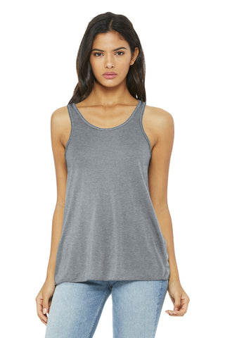 HOTTSHOTS  PLATINUM - Bella + Canvas - Women's Flowy Racerback Tank - 8800
