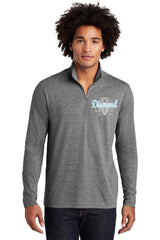 DIAMOND LEGACY  ST407 Light Heather Sport-Tek® PosiCharge® Competitor™ 1/4-Zip Pullover