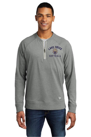 LAKE CREEK - NEA123  New Era ® Sueded Cotton Blend 1/4-Zip Pullover