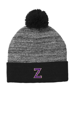 ZEPHYRS - STC41  Sport-Tek ® Heather Pom Pom Beanie