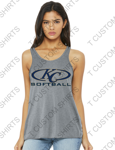KELIN COLLINS-  Bella + Canvas - Women's Flowy Racerback Tank - 8800