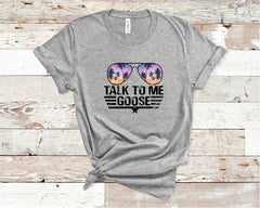 AMERICAN TALK TO ME GOOSE - TOP GUN- RED WHITE AND BLUE - Tank or Tee