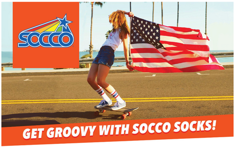 SOCCO - Striped Crew Sock - SC100