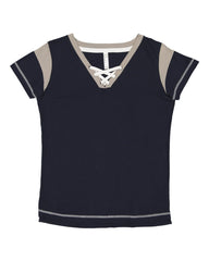 HOTSHOTZS Softball 3533 LADIES GAMEDAY LACE UP TEE