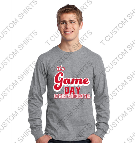 IT'S GAME DAY - Gildan - Regular Heavy Duty Tee - LONG SLEEVE -