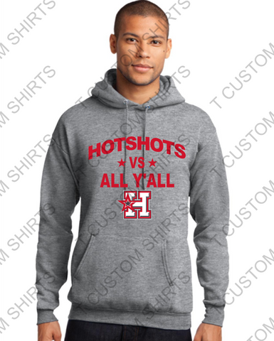HOTSHOTS VS. Y'LL PC78H  Port & Company® - Core Fleece Pullover Hooded Sweatshirt - YOUTH AND ADULT