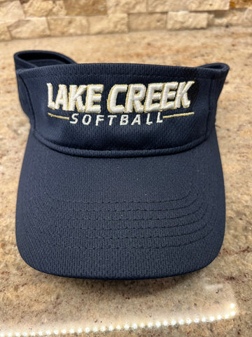 LAKE CREEK SOFTBALL GRAPHITE NAVY MESH VISOR