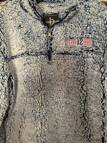 TEXAS 12 GAUGE FROSTED  NAVY & FROSTED GREY SHERPAS - EMBROIDERED