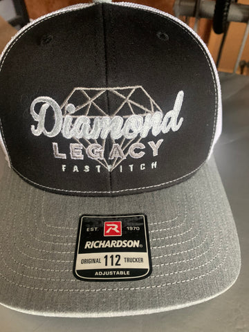 DIAMOND LEGACY-  Front Embroidery Richardson - Trucker Snapback Cap - 112