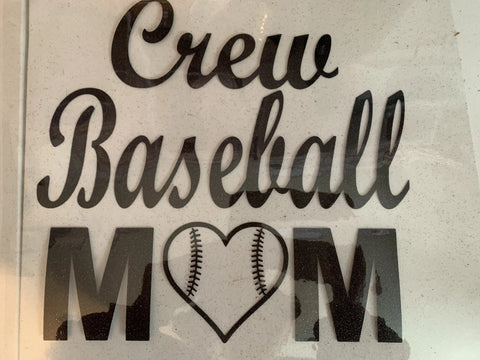 CREW BASEBALL  -  District Made® Ladies Game V-Neck Tee DM476 - CREW BASEBALL MOM