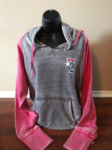TEXAS TURN 2 - J. America - Women's Zen Fleece Raglan Hooded Pullover Sweatshirt - 8926