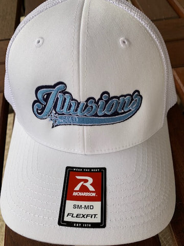 ILLUSIONS RICHARDSON FITTED WHITE -  Mesh Universal Baseball Cap