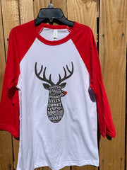Have Yourself A Merry Little Christmas - NEXT LEVEL or BELLA ADULT 3/4 SLEEVE - RAGLAN