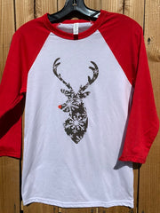 Have Yourself A Merry Little Christmas - NEXT LEVEL or BELLA ADULT 3/4 SLEEVE - RAGLAN