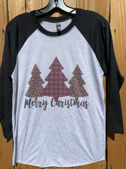 Have Yourself A Merry Little Christmas - NEXT LEVEL or BELLA ADULT 3/4 SLEEVE - RAGLAN