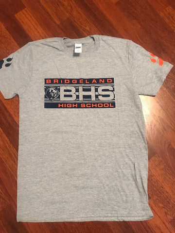 BRIDGELAND BEARS - SHORT SLEEVE or LONG SLEEVE - Adult Gildan - Heavy Cotton T-Shirt - 5000
