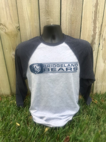 BRIDGELAND BEARS 3/4 SLEEVE - LAT - Adult Baseball Fine Jersey Tee - 6930