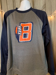 BRIDGELAND ADULT / MEN'S F270 Men's Raglan Crewneck Fleece