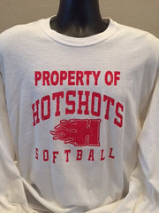 SOFTSTYLE GILDAN  - HOTSHOTS - Distrissed Property of Hotshots - Adult Gildan Softstyle - 64000