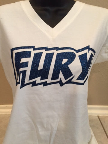 FURY - Bella + Canvas - Women's Relaxed Short Sleeve Jersey V-Neck Tee - 6405