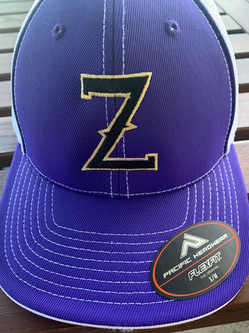 ZEPHYRS -  Pacific Purple /White Fitted Cap