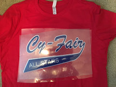 CY FAIR ALL STARS Bella + Canvas - Women's Relaxed Short Sleeve Jersey Tee - 6400