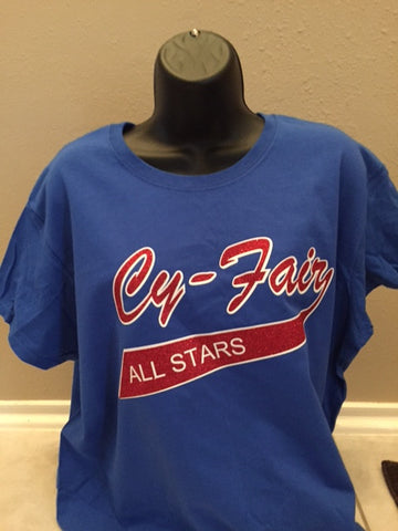 CY FAIR ALL STARS Bella + Canvas - Women's Relaxed Short Sleeve Jersey Tee - 6400