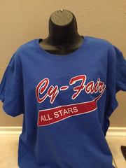CY FAIR ALL STARS Bella + Canvas - Women's Relaxed Short Sleeve Jersey Tee - 6400