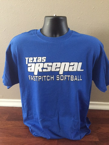 TEXAS ARSENAL FASTPITCH SOFTBALL LOGO ADULT - Gildan - Heavy Cotton T-Shirt - 5000